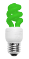 4 Watt Tall Springlamp Green TCP #28904TGR
