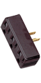 90-1117 Brown Single to Triple Adapter